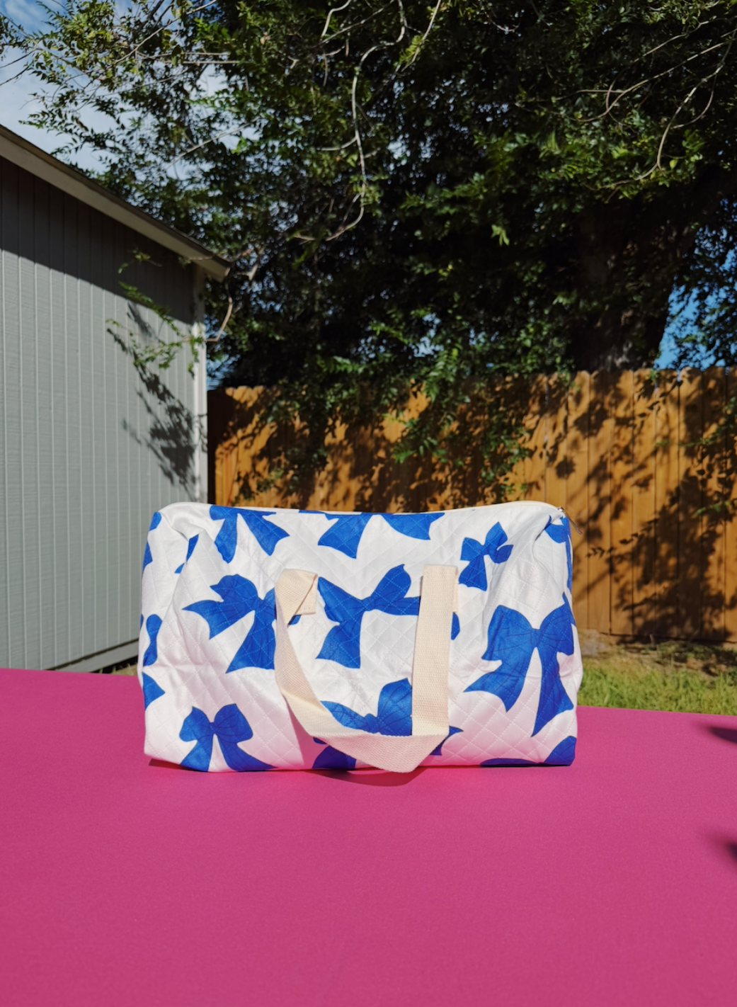 Bow duffle 🎀